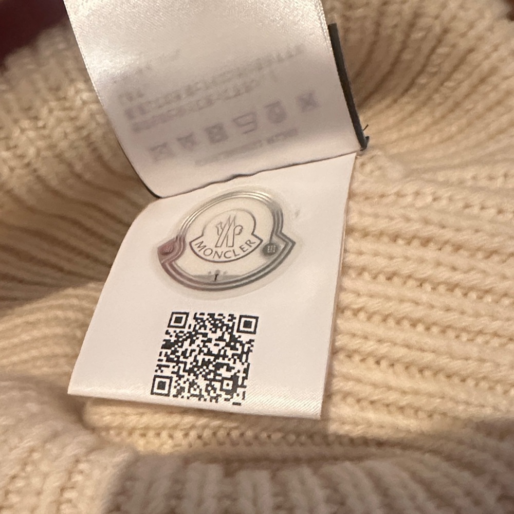 Moncler & Palm Angels Ivory Knit Hat - Picture 5 of 7